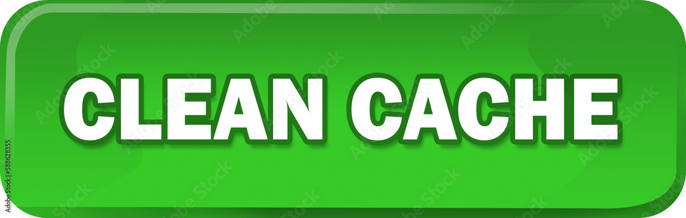 Green clean cache button icon