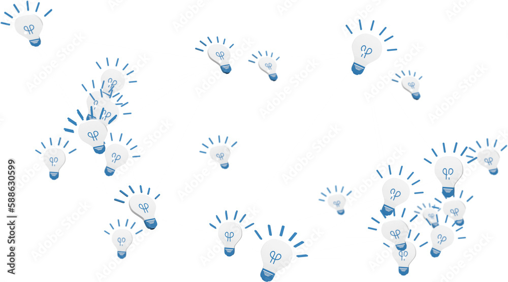 Abstract image of lightbulbs