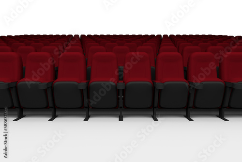 Auditorium theater seats in row