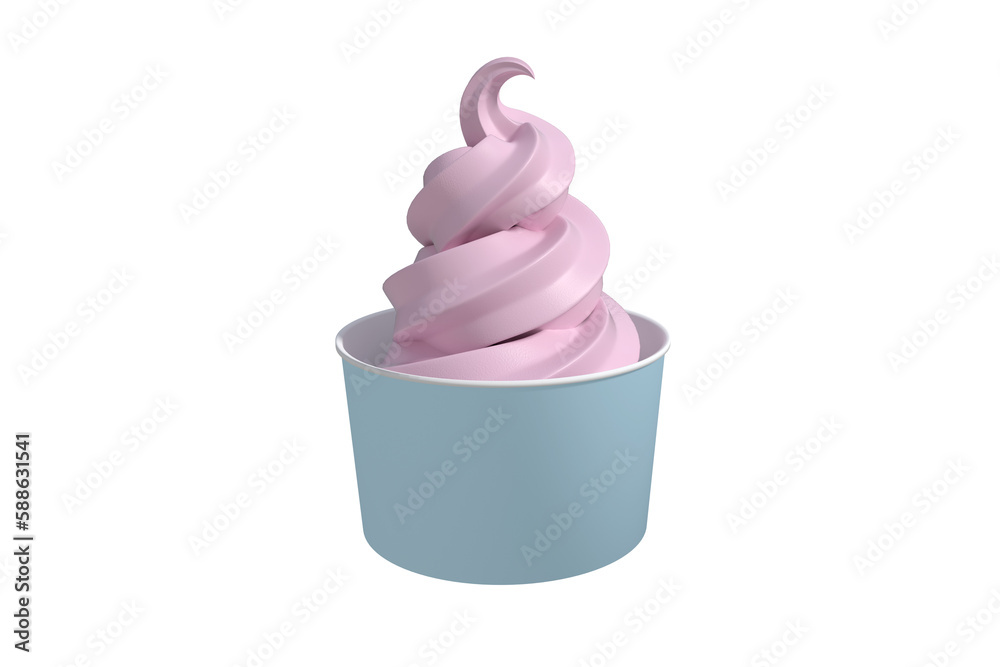 3D Composite image of a cupcake 3D Composite image of a cupcake