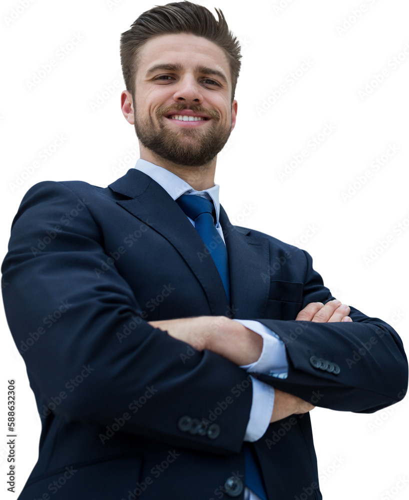 Portrait of smiling confident businessman with arms crossed Portrait of smiling confident businessman with arms crossed