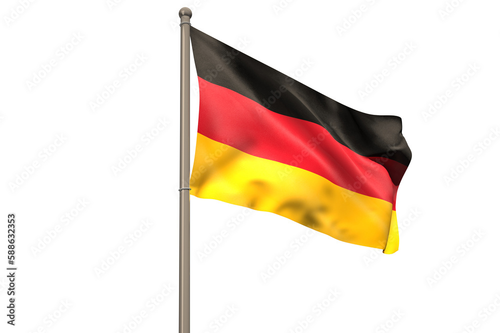 Digitally generated german national flag Digitally generated german national flag