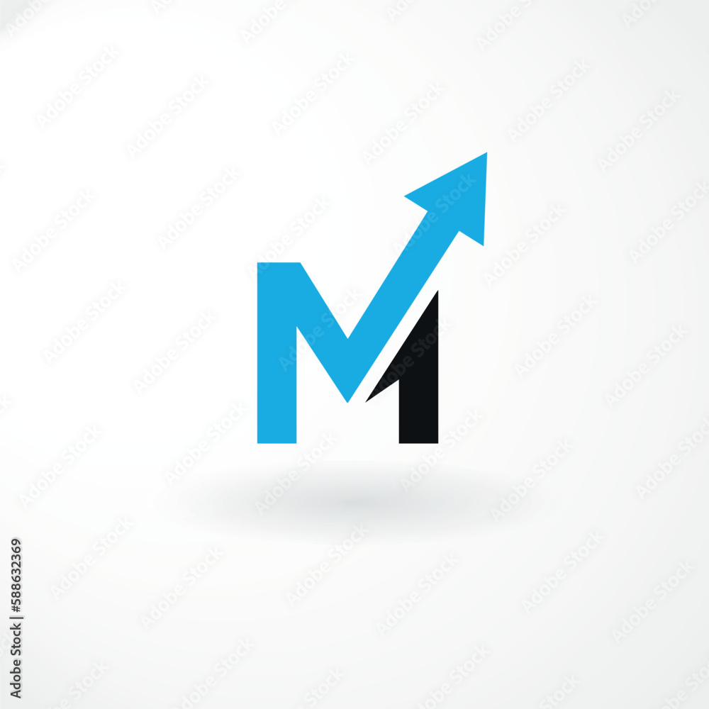 Vector Logo - Monogram Letter M - Abstract Style Logo Vector Logo - Monogram Letter M - Abstract Style Logo