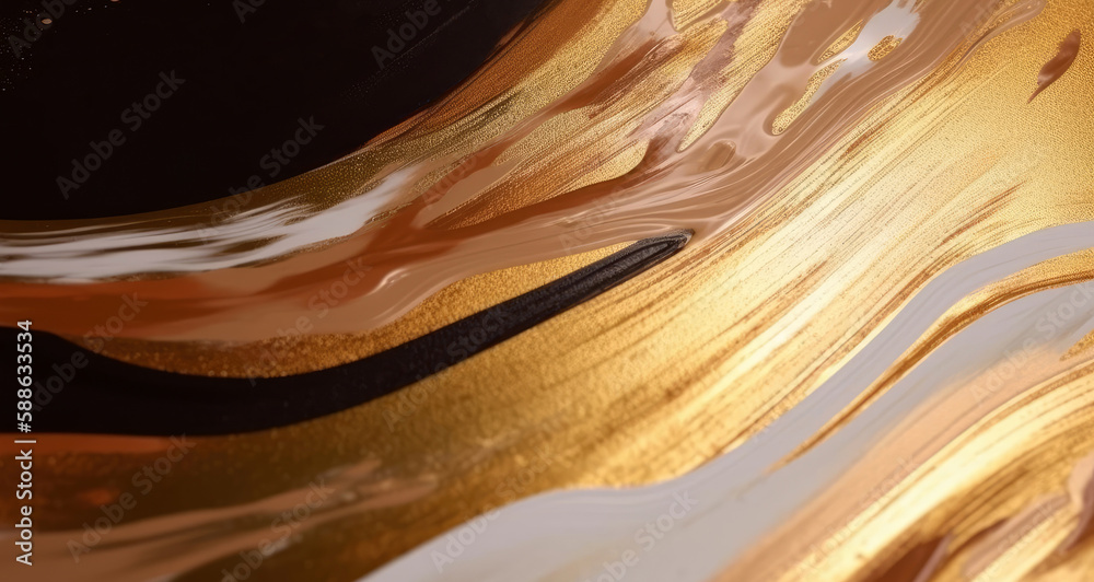 Luxury Golden Abstract Marble Gold Background Wallpaper