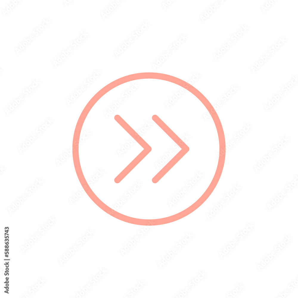 Arrow Thin Outline Symbol. Navigation, UI/UX Button Arrow Thin Outline Symbol. Navigation, UI/UX Button