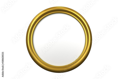 Golden metallic circle