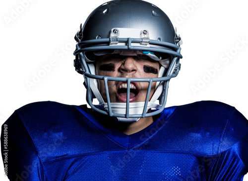 Aggressive American football player