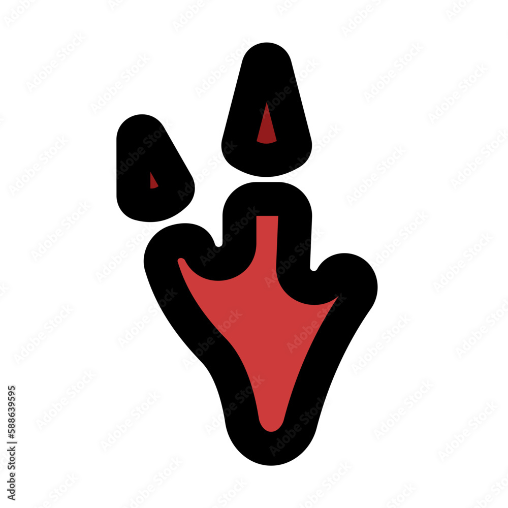 Fototapeta premium velociraptor footprint