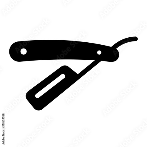 shaver glyph icon