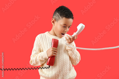 Little African-American boy...