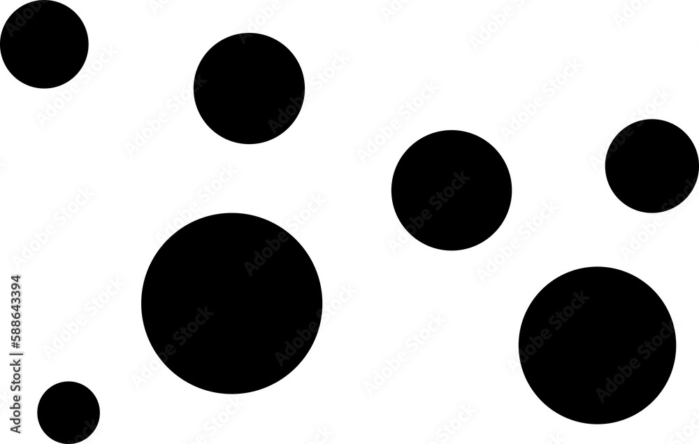 Composite image of black circles Composite image of black circles