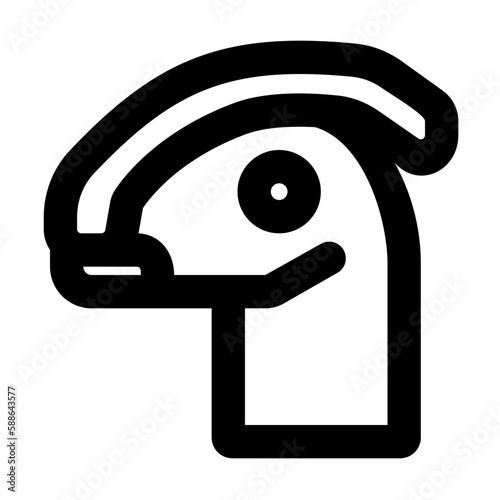 parasaurolophus head