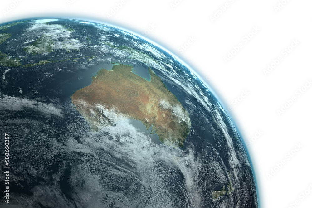 Obraz premium Graphic image of Earth
