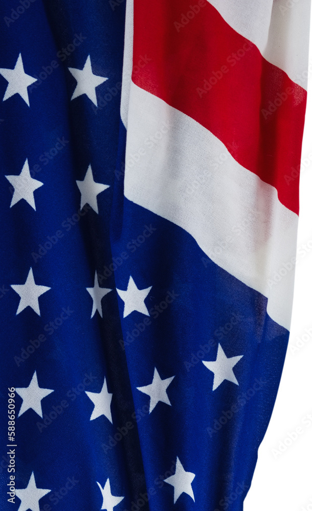 Close-up of American flag Close-up of American flag