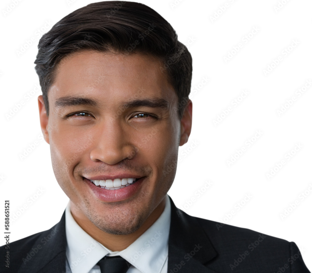 Close up portrait of young smiling businessman Close up portrait of young smiling businessman