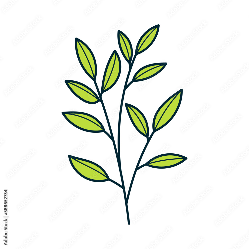 Hand Drawn Plant Doodle Icon