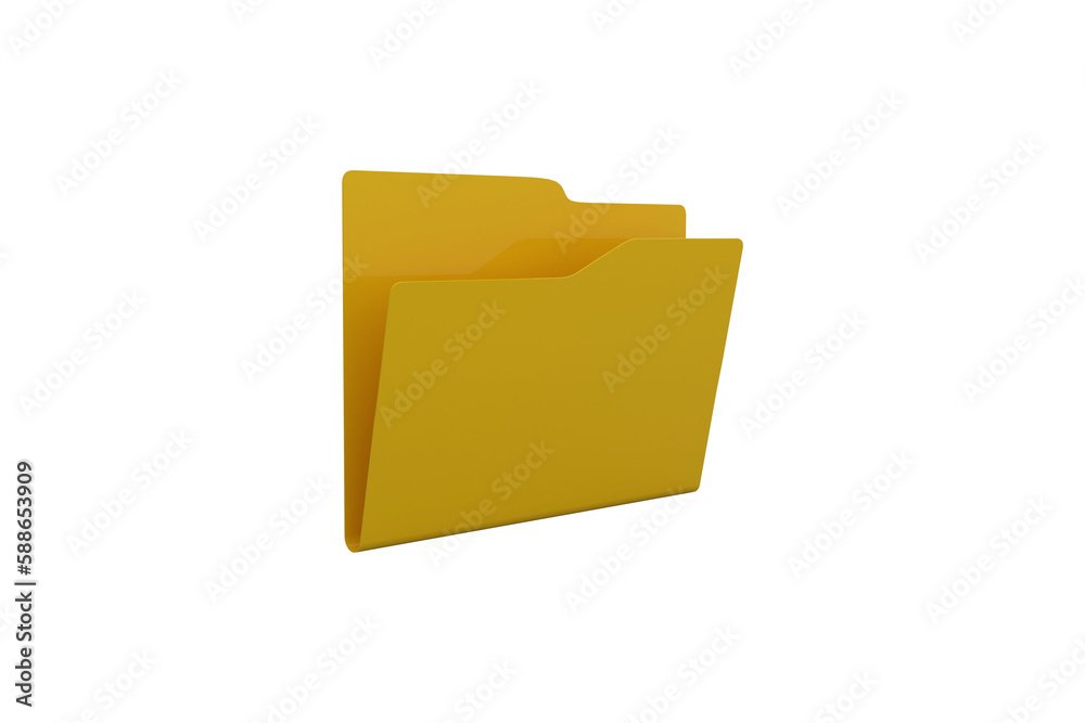 Illustration of empty folder