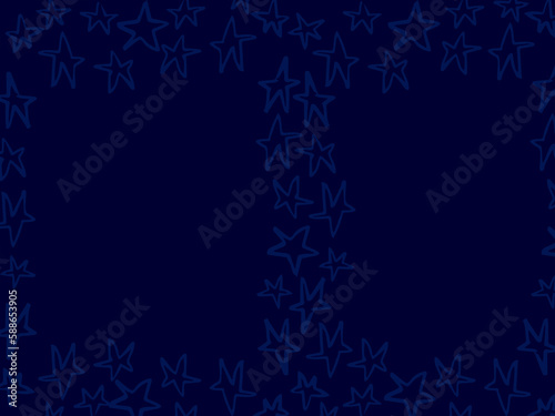 Star shapes on blue wallpaper