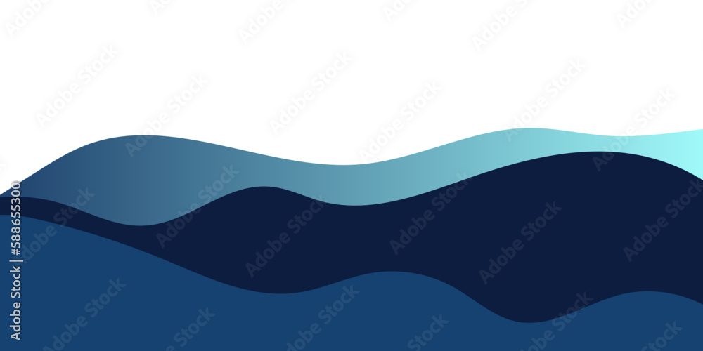 Wave Border Illustration 14