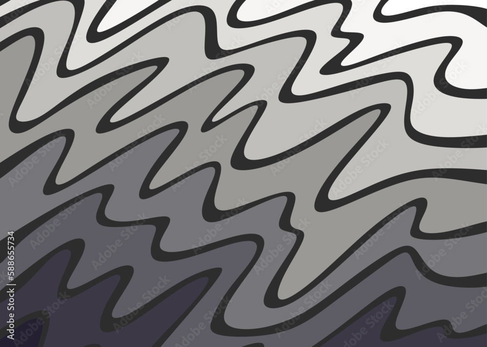 Abstract background with gradient wavy lines pattern