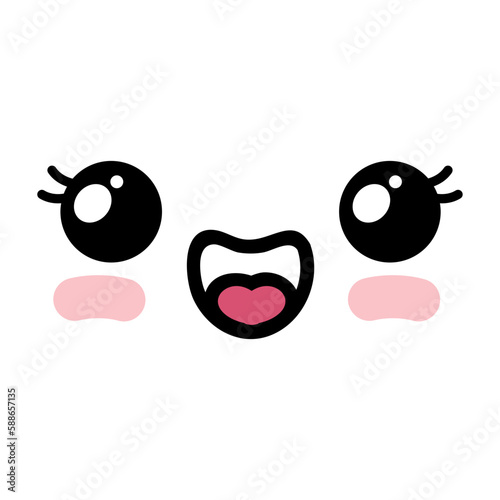 Cute Emoticon Face Doodle