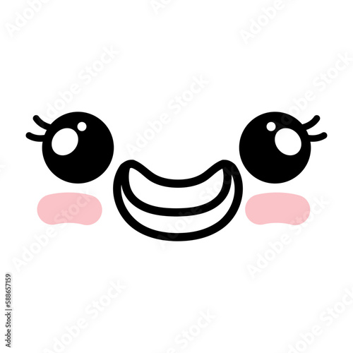 Cute Emoticon Face Doodle