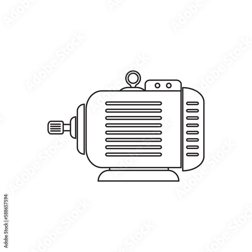 Electric motor icon
