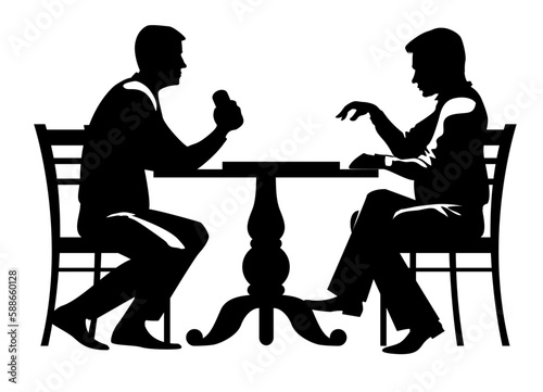 silhouette of a man playing at a casino table