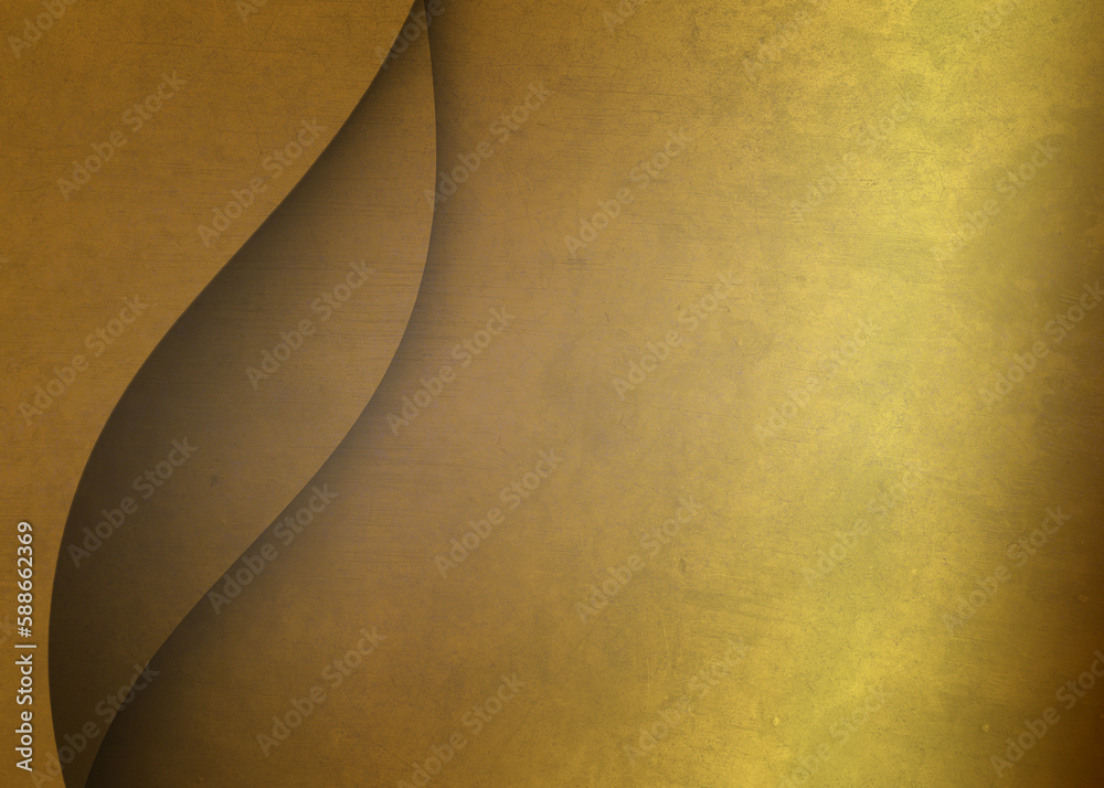 Golden Abstract decorative paper texture background for artwork - Illustration