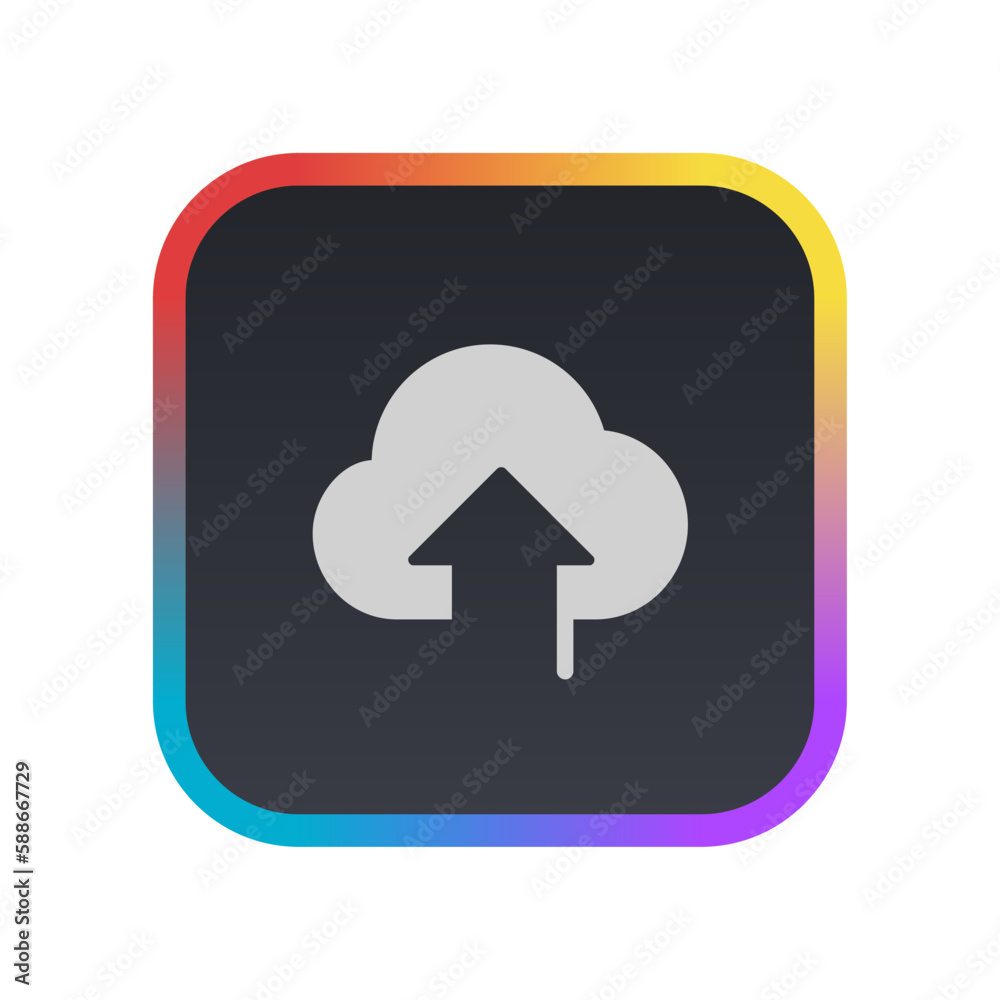 Upload Cloud - Pictogram (icon) Upload Cloud - Pictogram (icon)