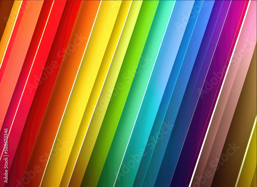 Abstract background in bright rainbow colors.