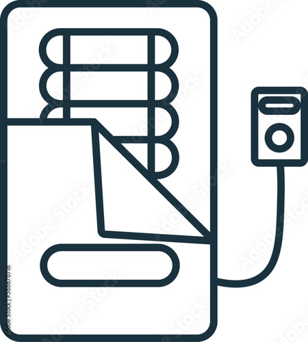 Anti Decubitus Mattress line icon. Monochrome simple Anti Decubitus Mattress outline icon for templates, web design and infographics photo