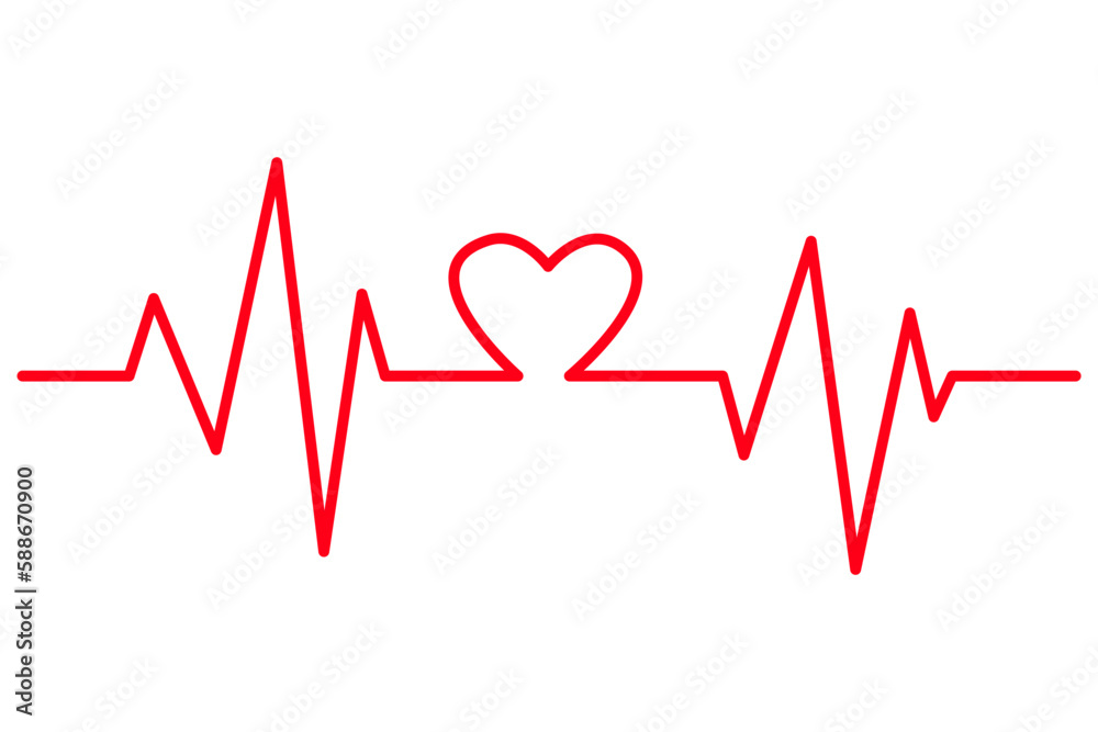 Heartbeat Cardiogram Medical Background Illustration Heart Beat Pulse ...