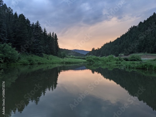 reflection of the mountain