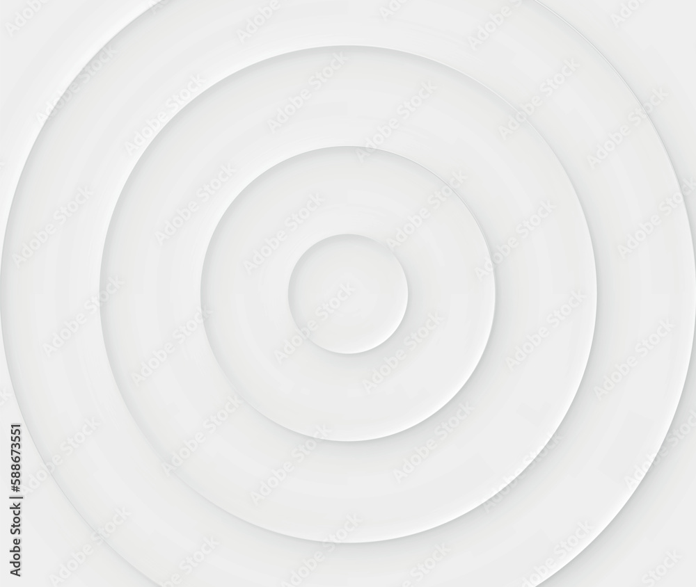 Background with diverging circles in neomorphism style Background with diverging circles in neomorphism style