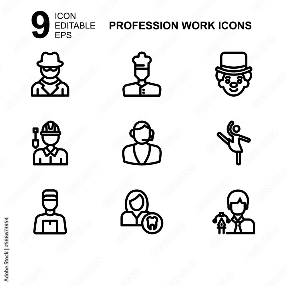 work profession icon or logo isolated sign symbol vector illustration - Collection of high quality black style vector icons 
