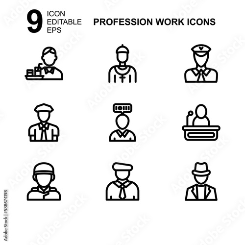 work profession icon or logo isolated sign symbol vector illustration - Collection of high quality black style vector icons 
