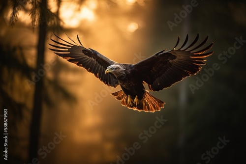 Valokuva Beautiful Eagle. Golden eagle head detail. Aquila chrysaetos.
