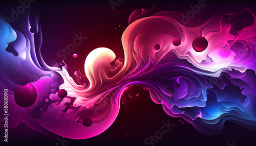 Generative AI  Cosmic Dreamscape  A Beautiful Gradient of Purples  Pinks  and Blues in an Abstract Design
