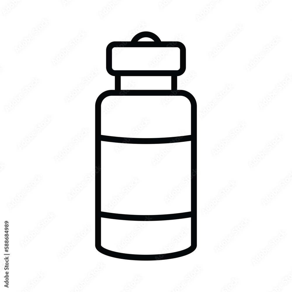 water bottle icon vector design template in white background
