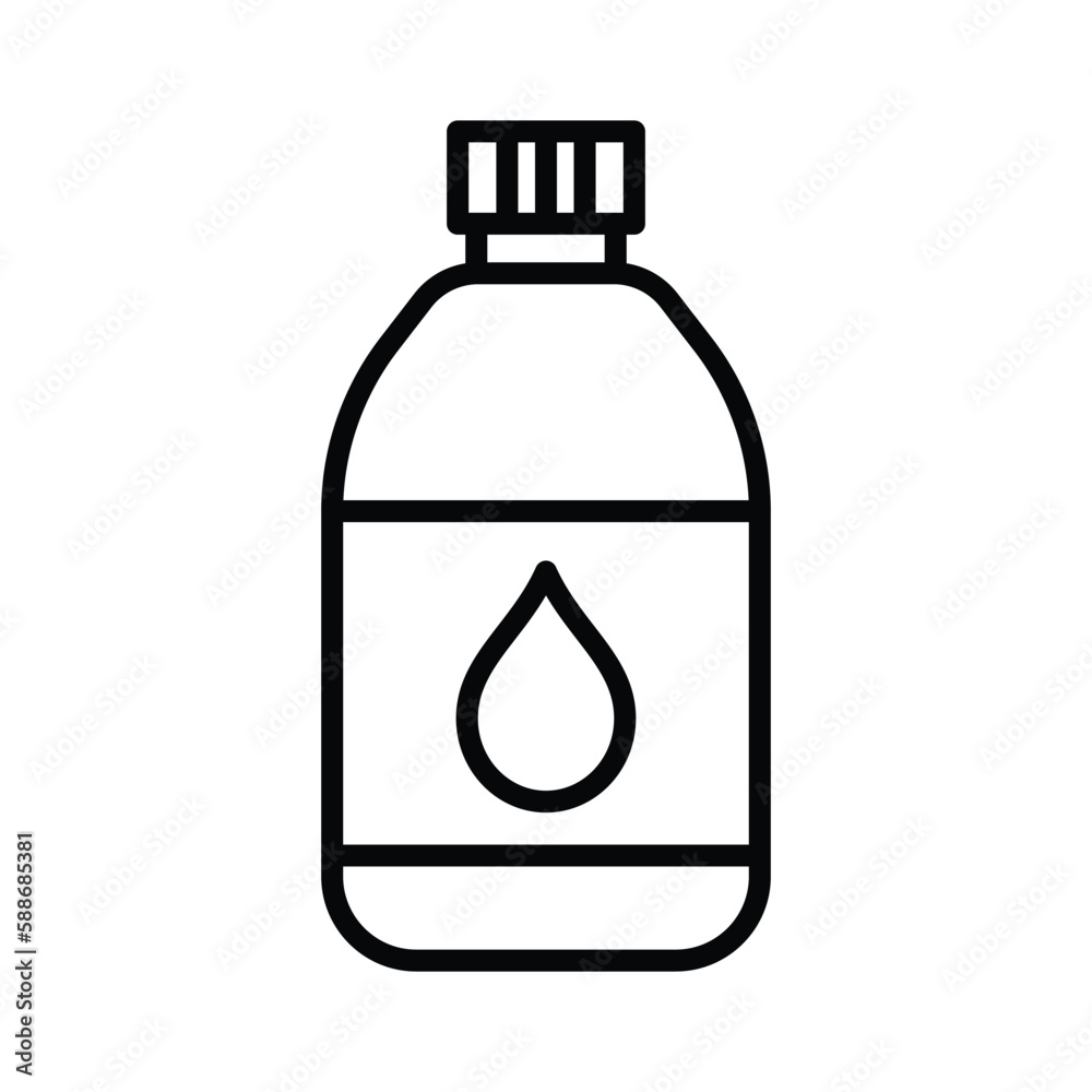 water bottle icon vector design template in white background water bottle icon vector design template in white background