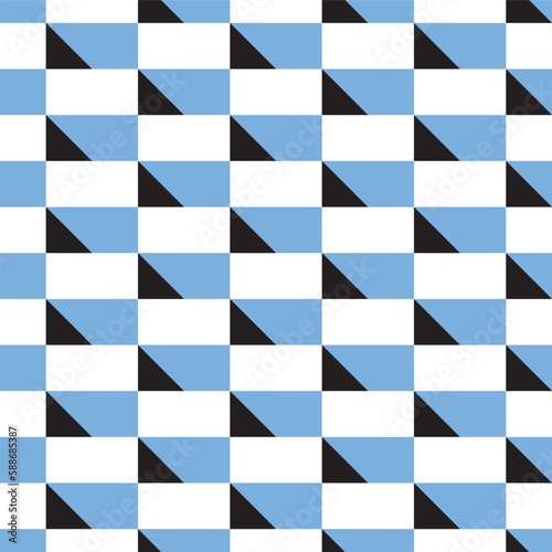 Seamless geometric 3d grid block pattern background.