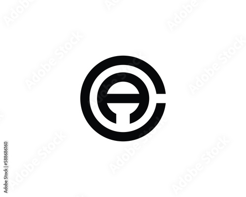 CA AC logo design vector template