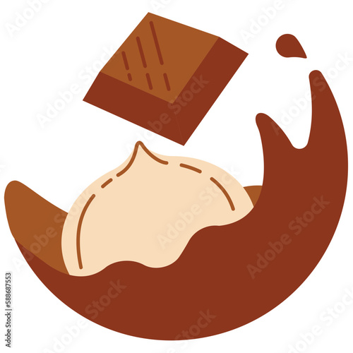 chocolate hazelnut flavor icon