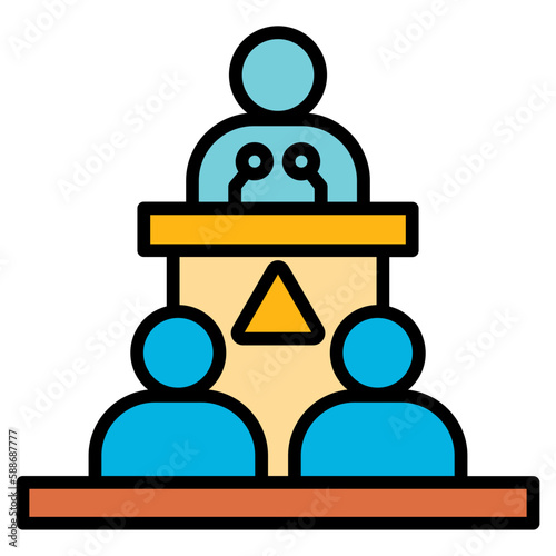 press conference icon