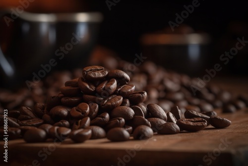 Rich and Earthy Coffee Beans - Capturing Delicious Aroma