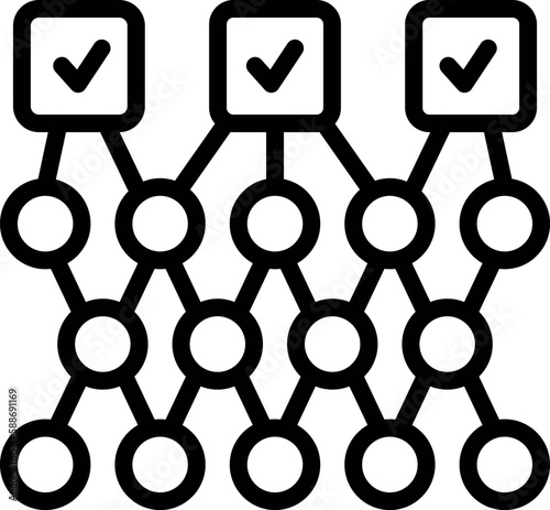 Disease protection icon outline vector. Herd people. Vaccine immunity