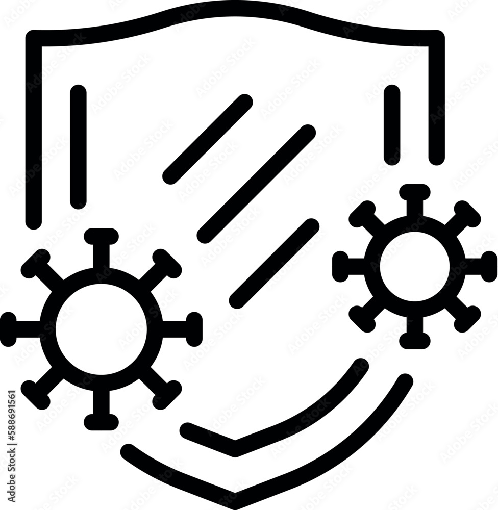 Disease protection shield icon outline vector. Medicine infection. People medical Disease protection shield icon outline vector. Medicine infection. People medical