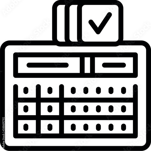 Herd immunity system icon outline vector. People group. Community vaccine