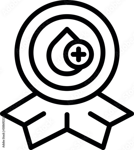 Vaccine drop icon outline vector. Herd people. Immunity disease